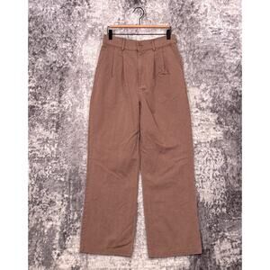 MATE The Label Pants Medium Womens Tencel Twill Pleated Trousers